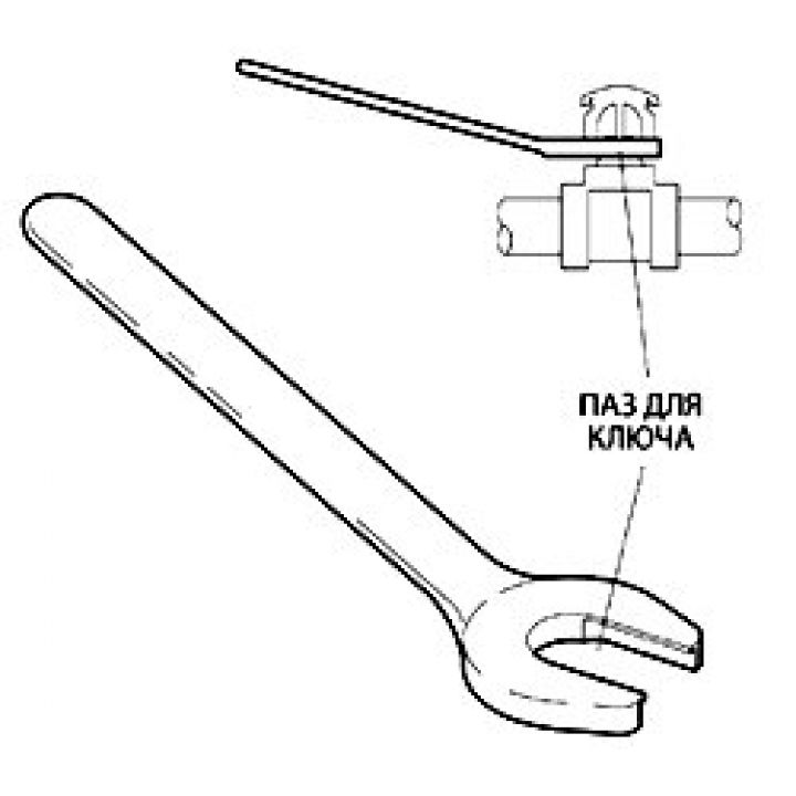 Ключ модели W-type 8 для оросителей ULTRA K17/K17